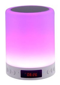 Siduytin Mini Işıklı Gri Bluetooth Hoparlör