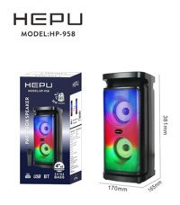 Hepu HP-958 Işıklı Siyah Bluetooth Hoparlör