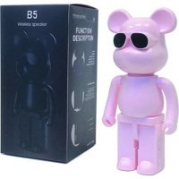 Kangrui-HB Graffiti Violent Bear Pembe Bluetooth Hoparlör