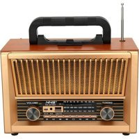 NNS NS-2076BT 7 W Radyolu Kahverengi Bluetooth Hoparlör