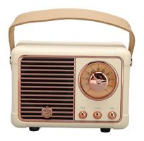 Annadue Retro 3 W Radyolu Bej Bluetooth Hoparlör