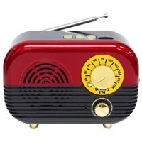 Meier M-206BT 5 W Radyolu Işıklı Kırmızı Bluetooth Hoparlör