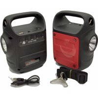 Ultratekno KTS-1185 6 W Radyolu Işıklı Siyah Bluetooth Hoparlör