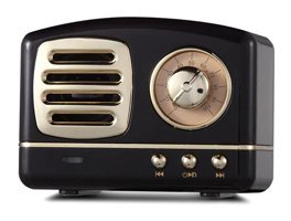 Knadgbft Retro 3 W Siyah Bluetooth Hoparlör