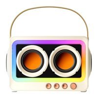 Boutiques H0 Işıklı Beyaz Bluetooth Hoparlör