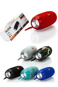 Auris ARS-SP8 Radyolu Işıklı Kırmızı Bluetooth Hoparlör