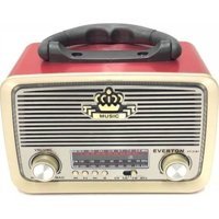 Everton RT-301 5 W Radyolu Işıklı Kırmızı Bluetooth Hoparlör