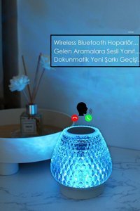 Gaman Gece Lambası 3 W Işıklı Mavi Bluetooth Hoparlör