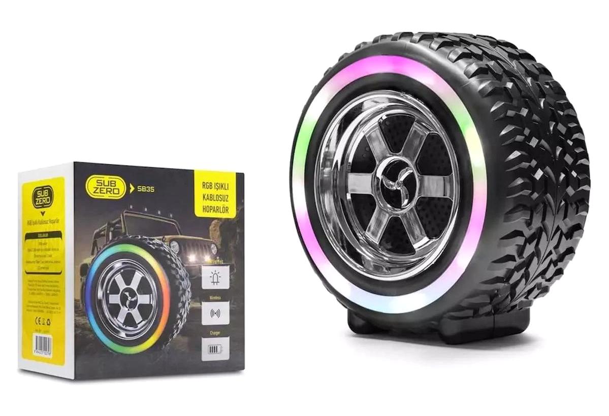 Subzero SB35 5 W Işıklı Siyah Bluetooth Hoparlör
