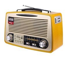 Vooka Retro 5 W Radyolu Turuncu Bluetooth Hoparlör
