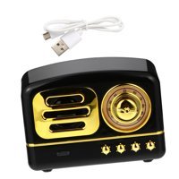 Partykindom Retro 3 W Radyolu Siyah Bluetooth Hoparlör