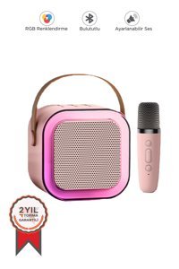 Torima K12 Taşınabilir 25 W Işıklı Pembe Bluetooth Hoparlör