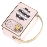 Broleo Vintage 5 W Radyolu Pembe Bluetooth Hoparlör
