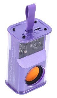 Gafoki Mini 5 W Işıklı Mor Bluetooth Hoparlör