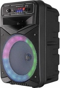 Mikado MD-125Kp 8 W Işıklı Siyah Bluetooth Hoparlör