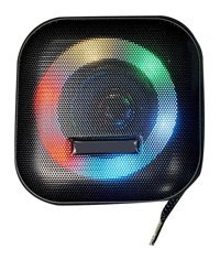 Goshyda Mini Işıklı Siyah Bluetooth Hoparlör