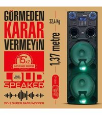 Subzero WR140 Radyolu Işıklı Siyah Bluetooth Hoparlör