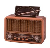 Everton RT-834 5 W Radyolu Kahverengi Bluetooth Hoparlör