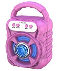 Mikado MD-BT65P 5 W Işıklı Pembe Bluetooth Hoparlör