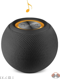 Powerway 5 W Radyolu Işıklı Siyah Bluetooth Hoparlör