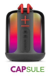 Maybax Capsule Işıklı Siyah Bluetooth Hoparlör