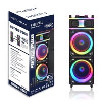 Hepu HP-929 Tws 100 W Işıklı Siyah Bluetooth Hoparlör