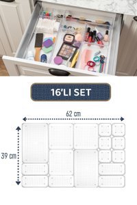 Meleni Home MCH-927 Tek Katlı Makyaj Organizeri Şeffaf