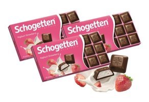 Schogetten Çilekli-Yoğurtlu Sütlü Çikolata 100 gr 3'lü