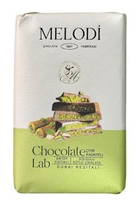 Melodi Dubai Resitali Antep Fıstığı-Kadayıf Sütlü Çikolata 300 gr 3'lü