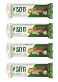 Miskets Dubai Antep Fıstığı-Kadayıf Sütlü Çikolata 25 gr 4'lü