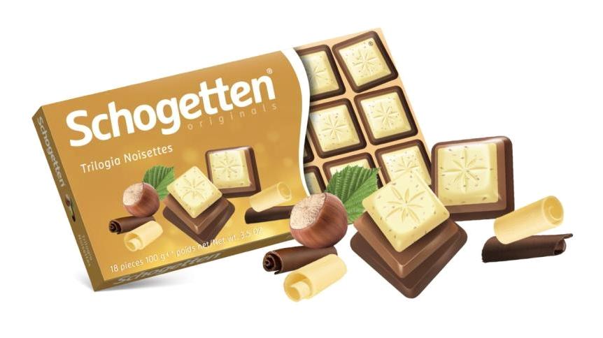 Schogetten Trilogia Noisettes Fındıklı Sütlü Çikolata 100 gr