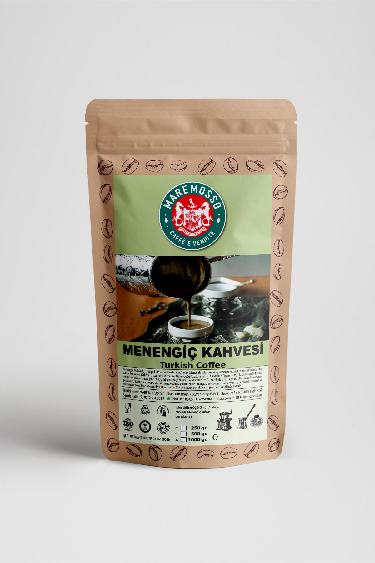 Mare Menengiç Orta Kavrulmuş Türk Kahvesi 250 gr