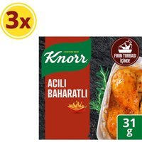 Knorr Organik Glutensiz Vegan Sarımsaklı Acılı Çeşni 3x31 gr