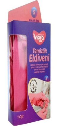 Xsay VRP-312 Pembe Small Temizlik Eldiveni Tekli