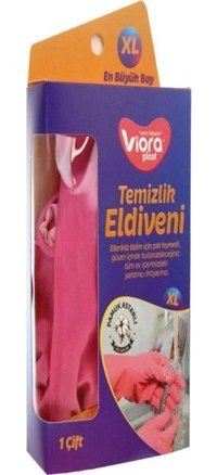 Xsay VRP-315 Pembe XLarge Temizlik Eldiveni Tekli
