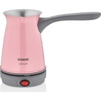 Schafer Oskar 800 W 4 Fincan 300 ml Kapasiteli Çelik Elektrikli Cezve Pembe