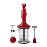 Karaca Maxi Mix 3 in 1 Doğrayıcı Çırpıcı 1000 W Kırmızı Mini Mutfak Robotu