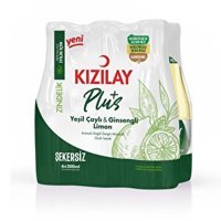 Kızılay Plus Yeşil Çaylı Ginseng Limon Maden Suyu 6'lı 200 ml