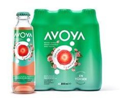 Avoya Çilekli Güllü Maden Suyu 6'lı 200 ml