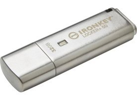 Kingston Ironkey Locker Şifreli USB 3.1 Type A 32 GB Flash Bellek Gümüş