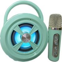 Lebeigo T-701 10 W Işıklı Taşınabilir Yeşil Bluetooth Hoparlör