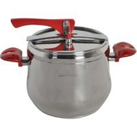 Master Chef Düdüklü Kapak Çelik Tabanlı 7 lt Düdüklü Tencere Kırmızı