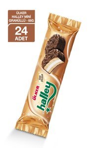 Ülker Halley Mini Granüllü Sütlü Sütlü Çikolata 66 gr 24'lü