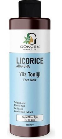 Gökçek Kozmetik Licorice Yağlı Ciltler İçin AHA/BHA Tonik 220 ml