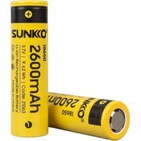 Sunkko 21063 18650 3.7 V 2600 mAh Li-ion Kalem Şarjlı Pil