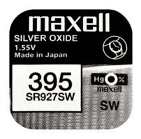 Maxell SR927SW 395 1.55 V 55 mAh Silver Oxide Düğme Pil 3'lü