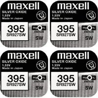 Maxell SR927SW 395 1.55 V 55 mAh Silver Oxide Düğme Pil 4'lü