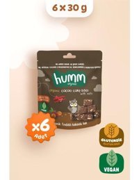 Humm Organic Kakaolu - Fındıklı Kek 6'lı 30 gr