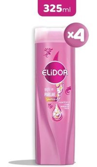 Elidor Güçlü Ve Parlak Güç ve Parlaklık Tüm Saçlar İçin 2'si 1 Arada Şampuan 4x325 ml