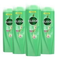 Elidor Sağlıklı Uzayan Saçlar Tüm Saçlar İçin Düz Saçlar İçin Sülfatsız Argan Yağlı 2'si 1 Arada Şampuan 4x400 ml